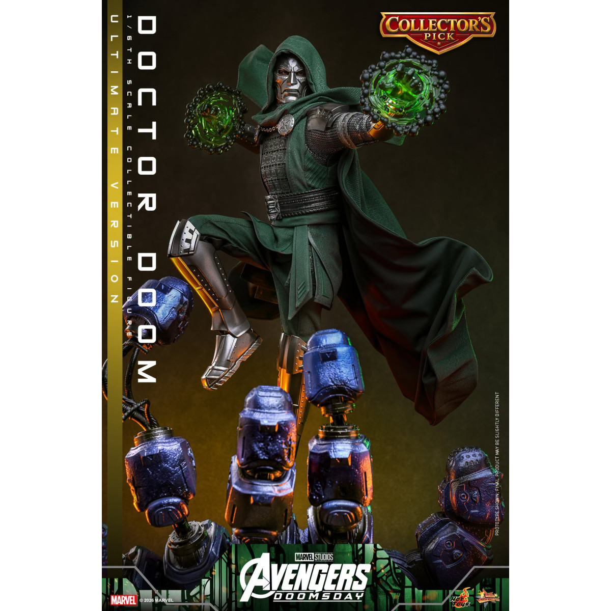 Hot Toys - Doctor Doom, versión Ultimate MMS907 a escala 1/6 - Avengers: Doomsday