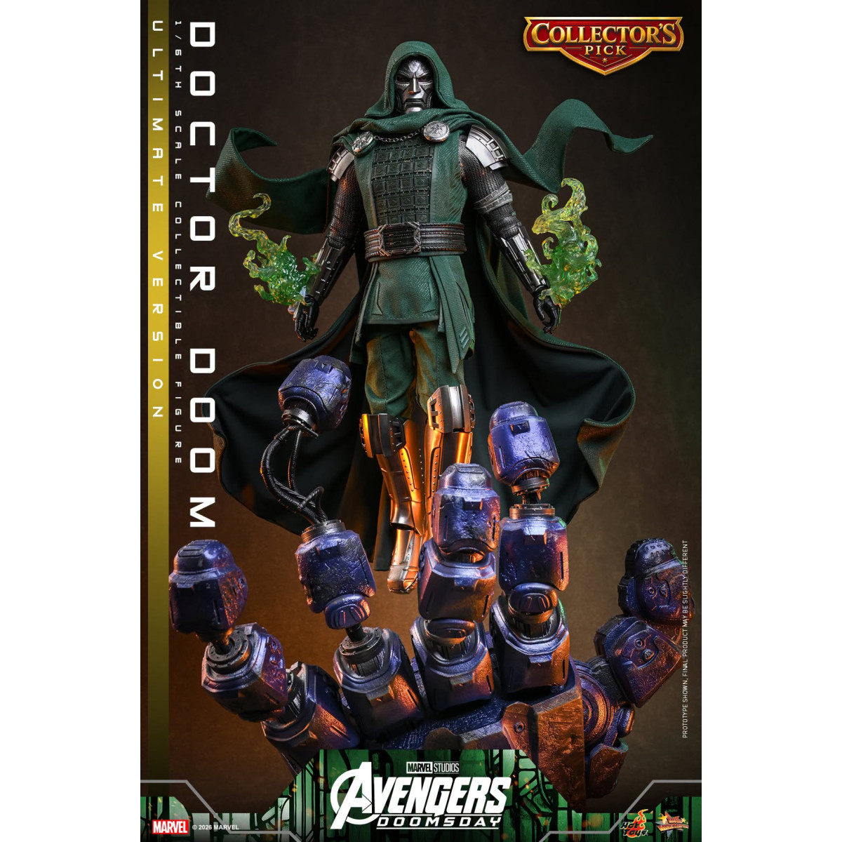 Hot Toys - Doctor Doom, versión Ultimate MMS907 a escala 1/6 - Avengers: Doomsday