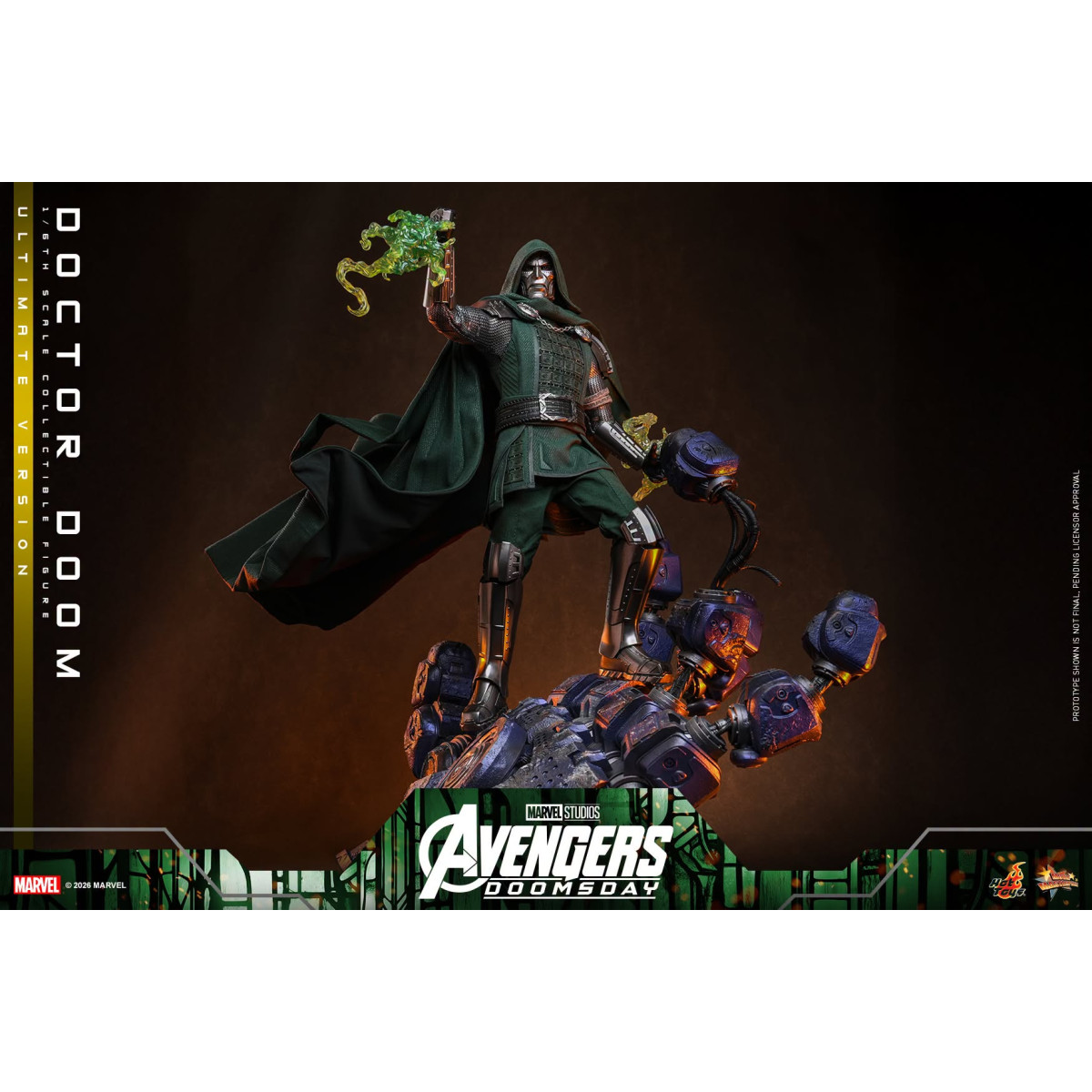 Hot Toys - Doctor Doom, versión Ultimate MMS907 a escala 1/6 - Avengers: Doomsday