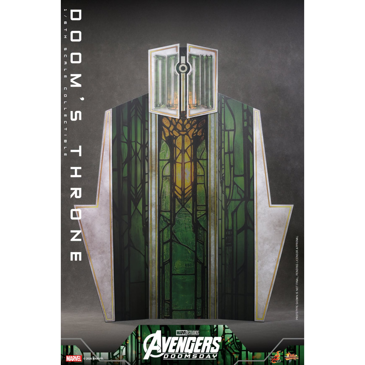 Hot Toys - Trono de « Doom » MMS, escala 1/6 - Avengers: Doomsday