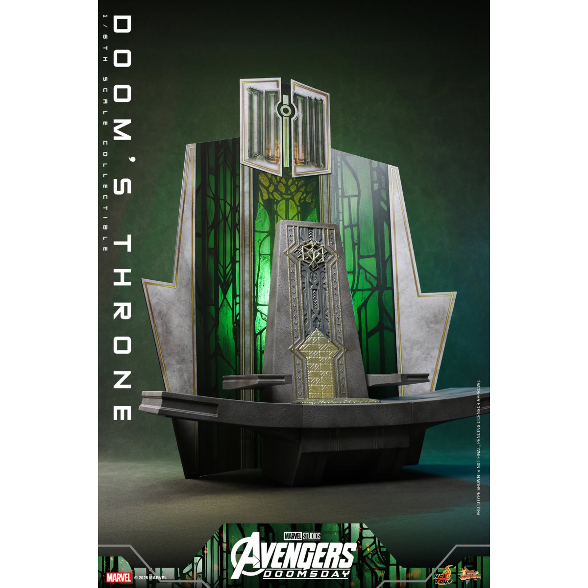 Hot Toys - Trono de « Doom » MMS, escala 1/6 - Avengers: Doomsday