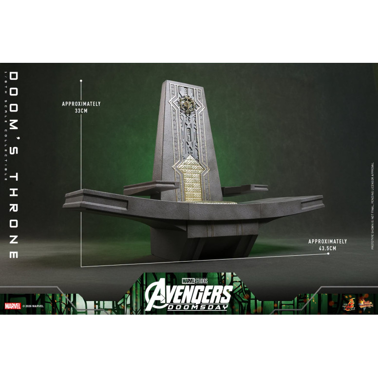 Hot Toys - Trono de « Doom » MMS, escala 1/6 - Avengers: Doomsday