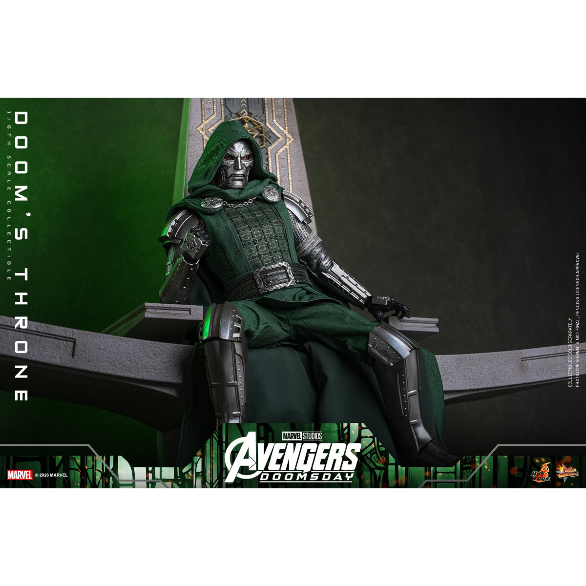 Hot Toys - Trono de « Doom » MMS, escala 1/6 - Avengers: Doomsday