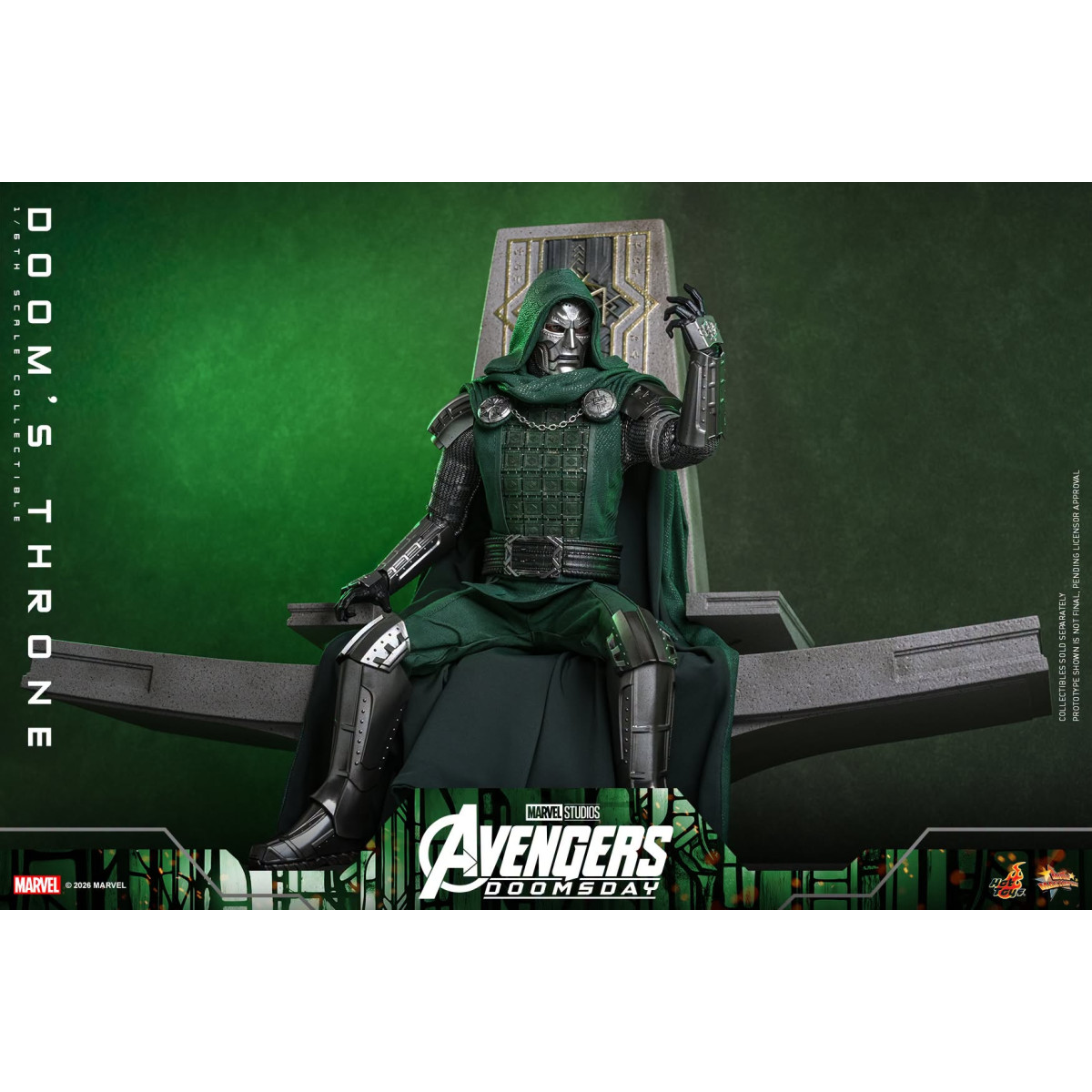 Hot Toys - Trono de « Doom » MMS, escala 1/6 - Avengers: Doomsday