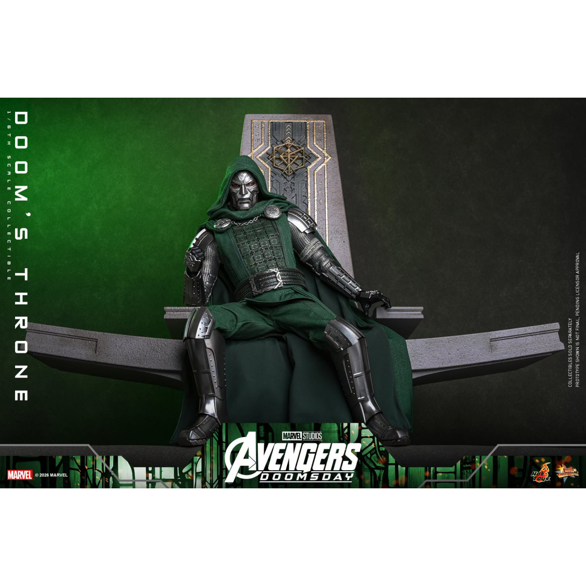 Hot Toys - Trono de « Doom » MMS, escala 1/6 - Avengers: Doomsday
