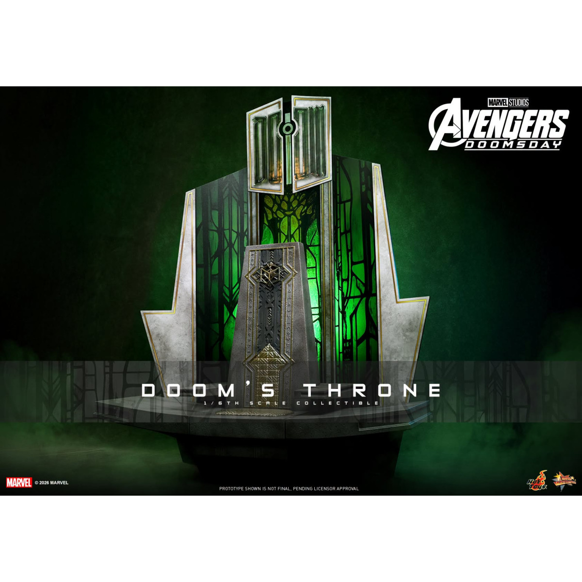 Hot Toys - Trono de « Doom » MMS, escala 1/6 - Avengers: Doomsday
