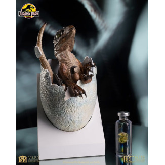 Toynami ECC Elite Creature Collectibles - Huevo de velociraptor a punto de eclosionar 1/1 - Jurassic Park