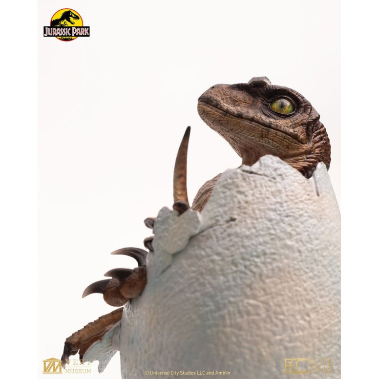 Toynami ECC Elite Creature Collectibles - Huevo de velociraptor a punto de eclosionar 1/1 - Jurassic Park