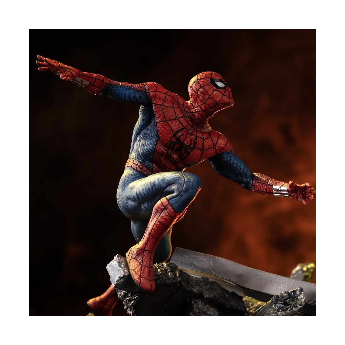 Iron Studios Marvel - Spider-Man contra Hulk: Spider-Man «Brand New Day» a escala 1/10