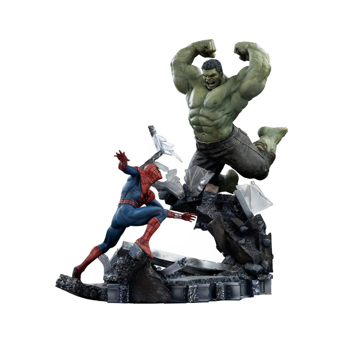 Iron Studios Marvel - Spider-Man contra Hulk: Spider-Man «Brand New Day» a escala 1/10