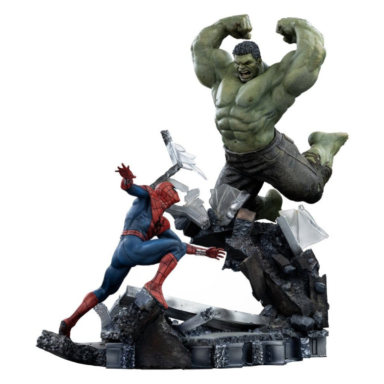 Iron Studios Marvel - Spider-Man contra Hulk: Spider-Man «Brand New Day» a escala 1/10