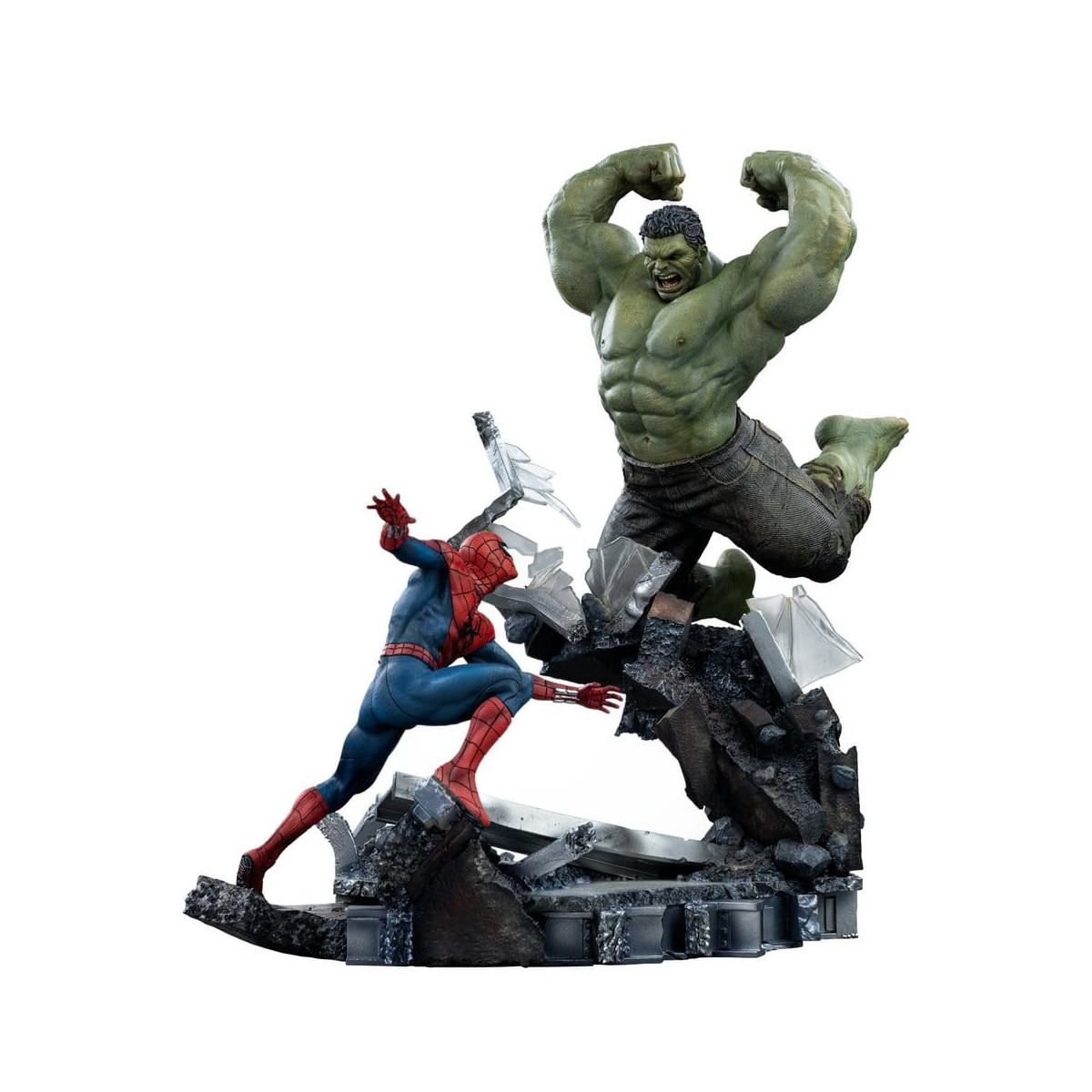 Iron Studios Marvel - Spider-Man contra Hulk: Spider-Man «Brand New Day» a escala 1/10
