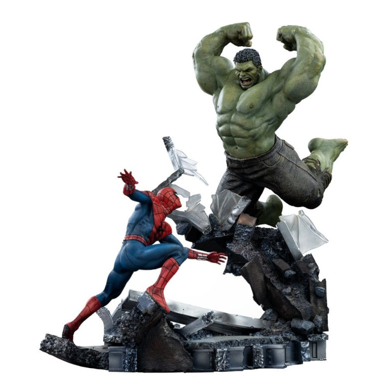 Iron Studios Marvel - Spider-Man contra Hulk: Spider-Man «Brand New Day» a escala 1/10