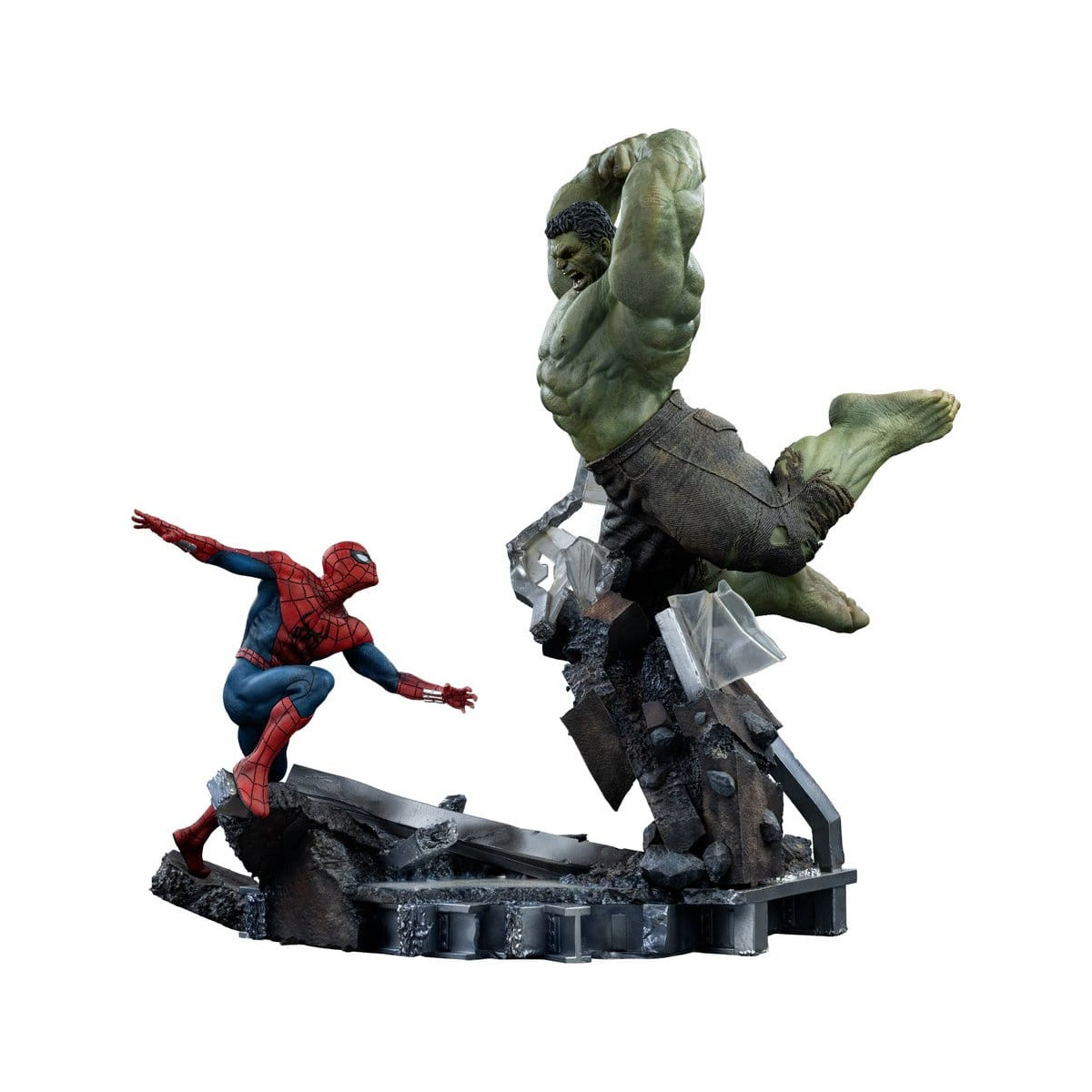 Iron Studios Marvel - Spider-Man contra Hulk: Spider-Man «Brand New Day» a escala 1/10