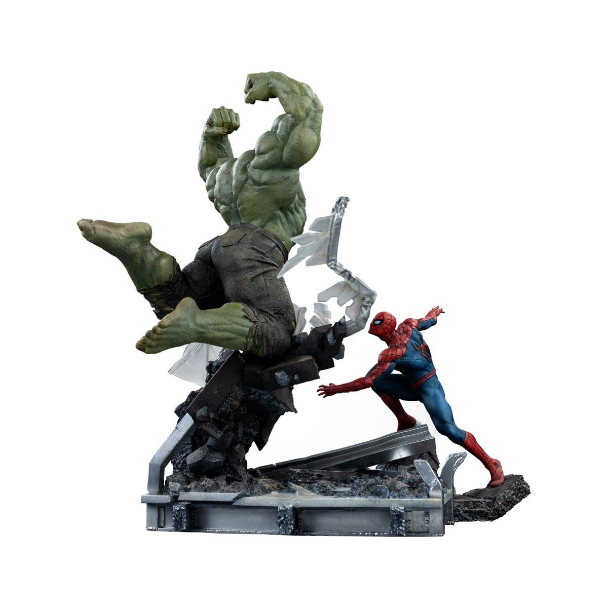 Iron Studios Marvel - Spider-Man contra Hulk: Spider-Man «Brand New Day» a escala 1/10