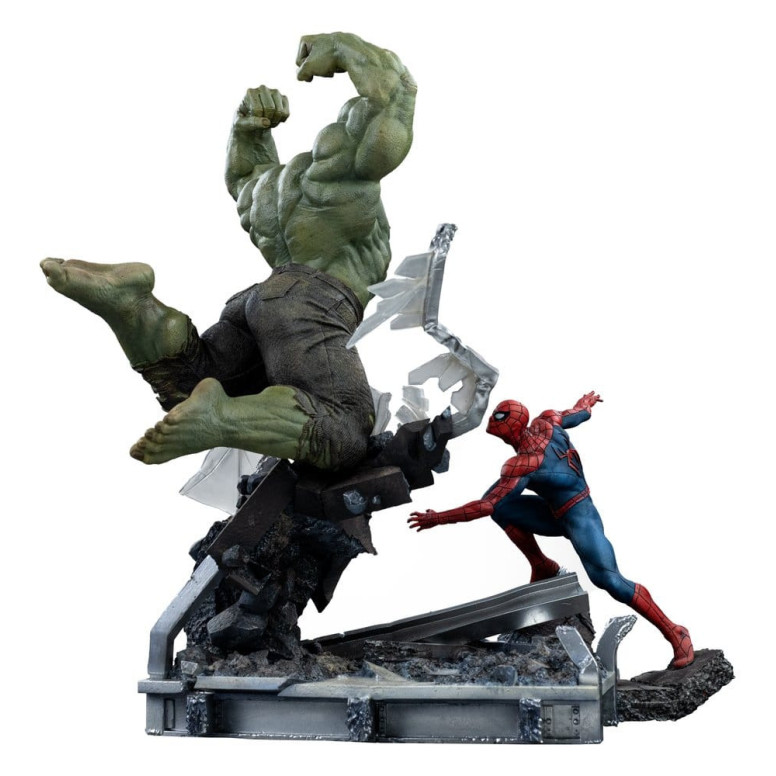 Iron Studios Marvel - Spider-Man contra Hulk: Spider-Man «Brand New Day» a escala 1/10