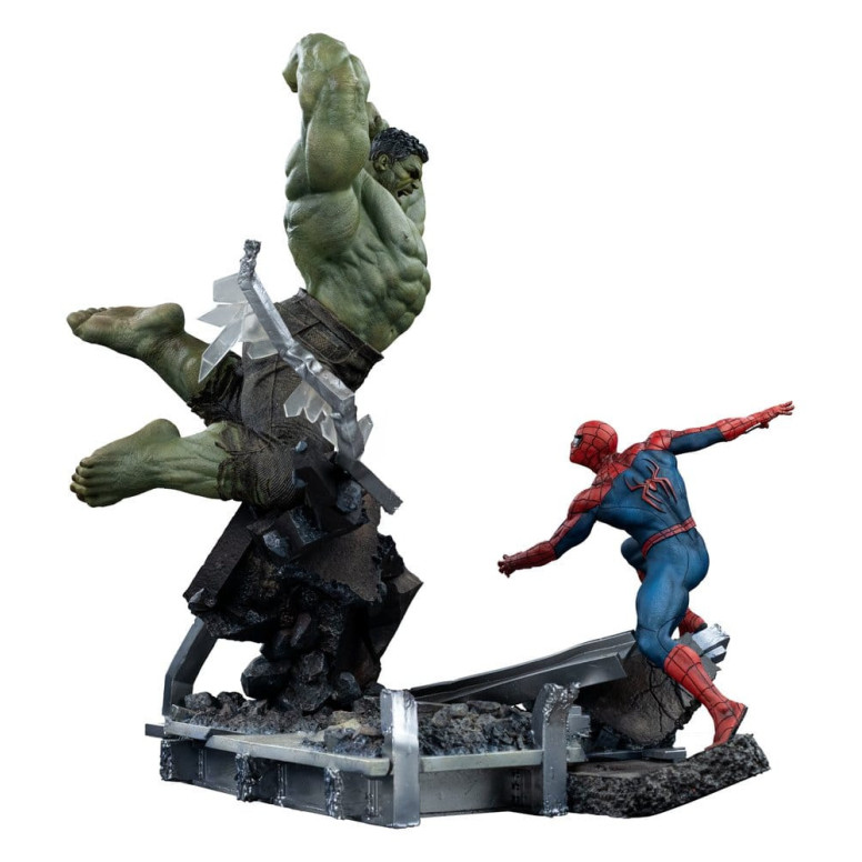 Iron Studios Marvel - Spider-Man contra Hulk: Spider-Man «Brand New Day» a escala 1/10