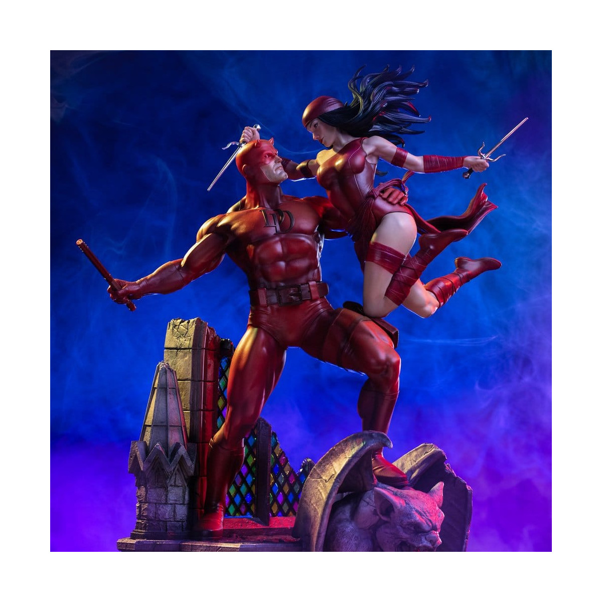 Iron Studios Marvel - Daredevil y Elektra a escala 1/6 - Daredevil
