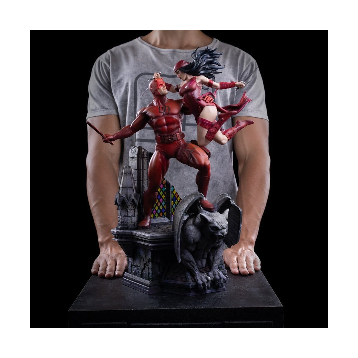 Iron Studios Marvel - Daredevil y Elektra a escala 1/6 - Daredevil