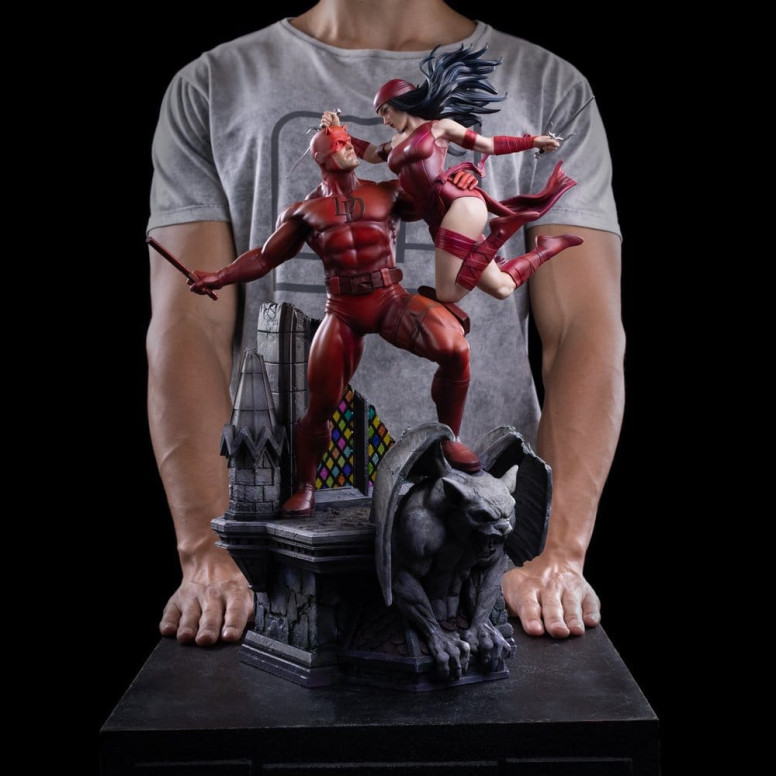 Iron Studios Marvel - Daredevil y Elektra a escala 1/6 - Daredevil