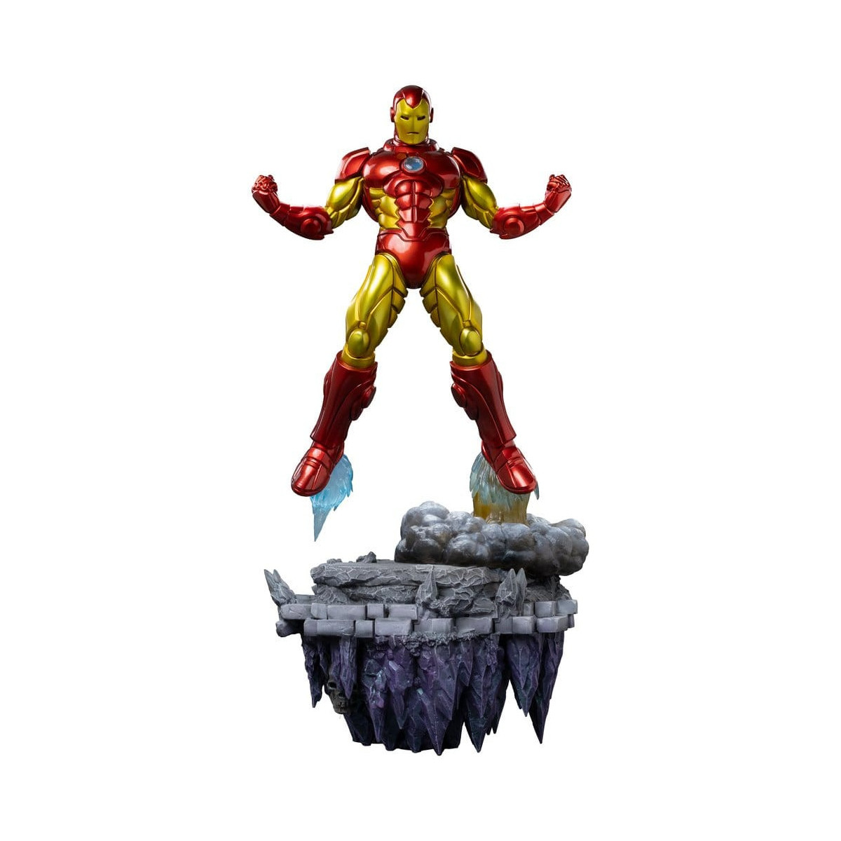 Iron Studios Marvel - Iron Man Deluxe Art, escala 1/10 - Diorama del Guantelete del Infinito