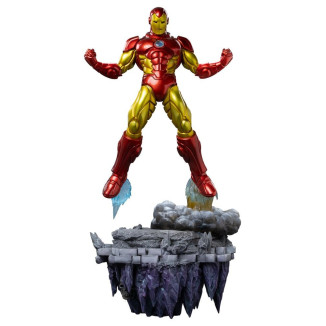 Iron Studios Marvel - Iron Man Deluxe Art, escala 1/10 - Diorama del Guantelete del Infinito