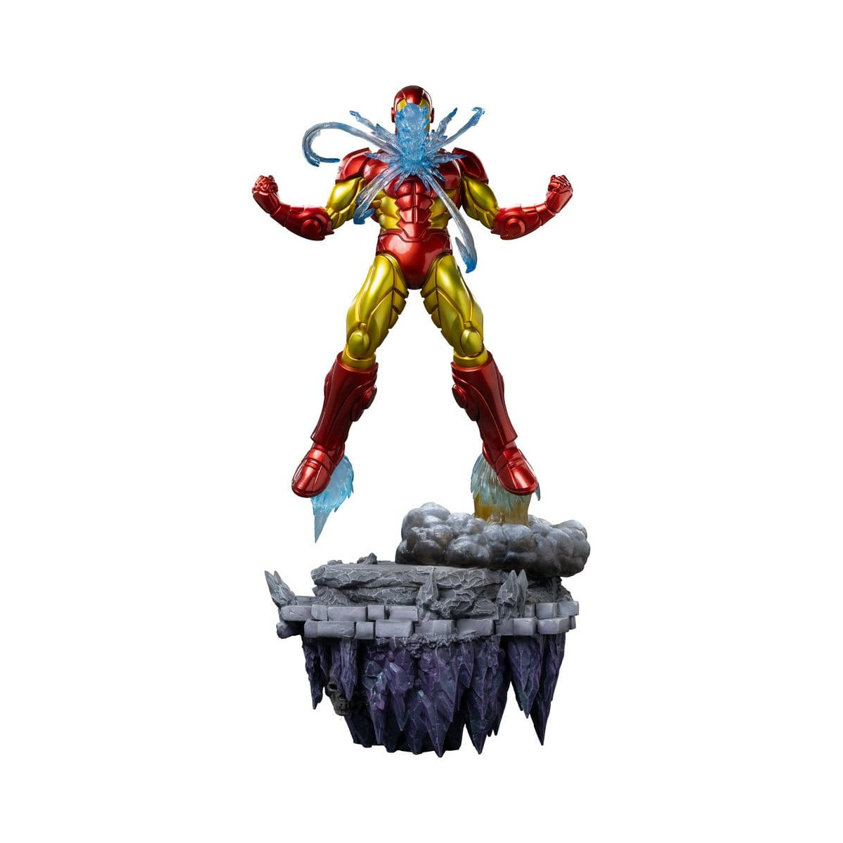 Iron Studios Marvel - Iron Man Deluxe Art, escala 1/10 - Diorama del Guantelete del Infinito
