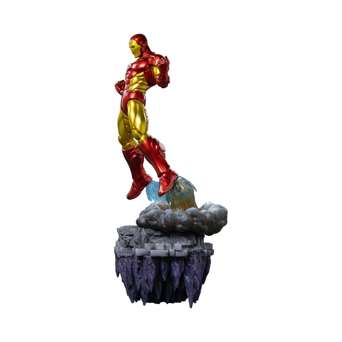 Iron Studios Marvel - Iron Man Deluxe Art, escala 1/10 - Diorama del Guantelete del Infinito