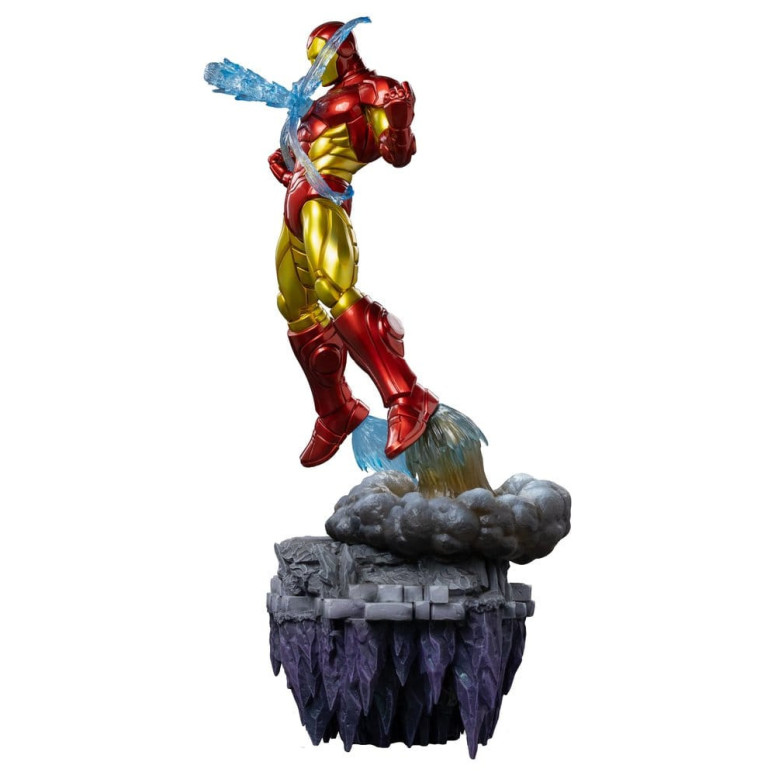 Iron Studios Marvel - Iron Man Deluxe Art, escala 1/10 - Diorama del Guantelete del Infinito