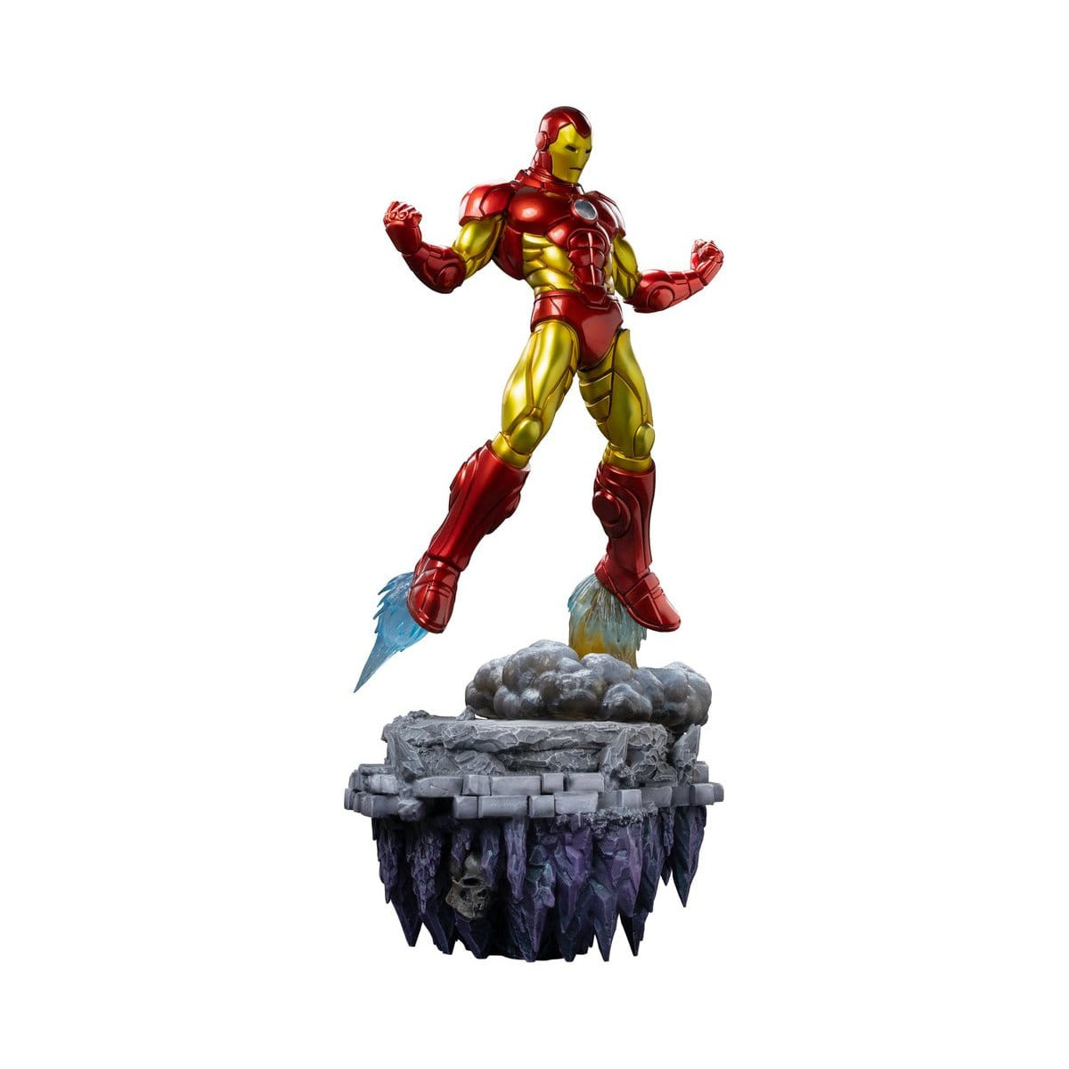 Iron Studios Marvel - Iron Man Deluxe Art, escala 1/10 - Diorama del Guantelete del Infinito