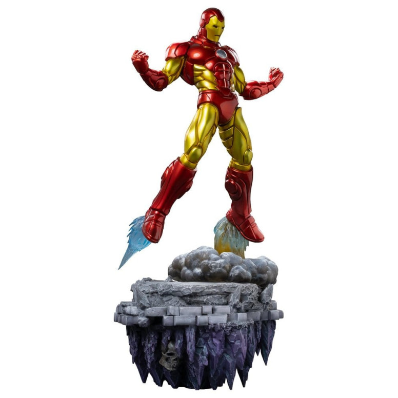Iron Studios Marvel - Iron Man Deluxe Art, escala 1/10 - Diorama del Guantelete del Infinito