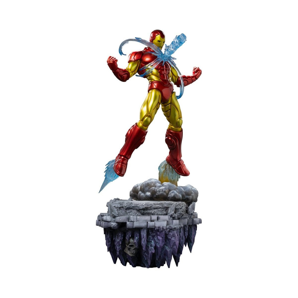 Iron Studios Marvel - Iron Man Deluxe Art, escala 1/10 - Diorama del Guantelete del Infinito