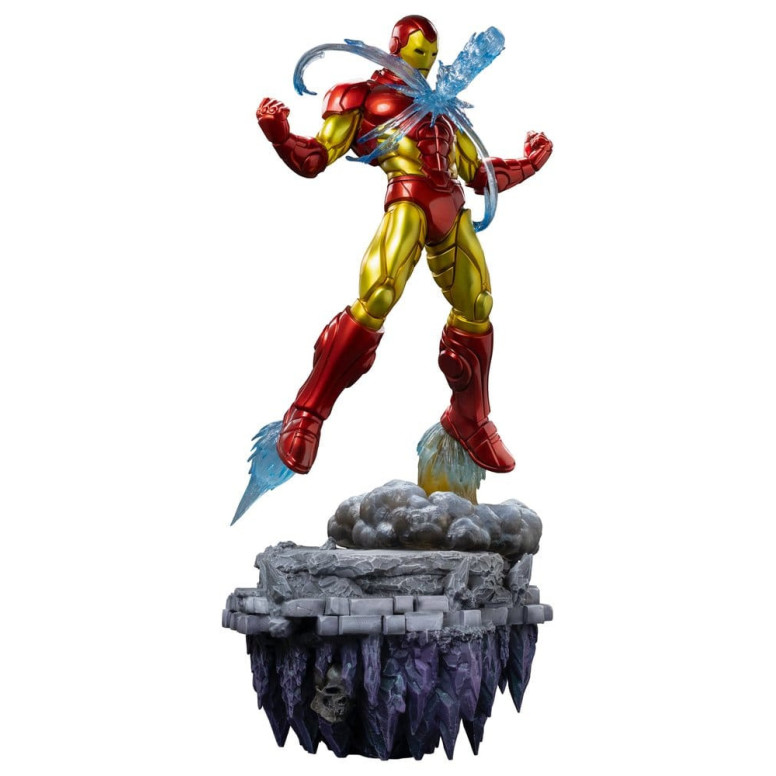 Iron Studios Marvel - Iron Man Deluxe Art, escala 1/10 - Diorama del Guantelete del Infinito