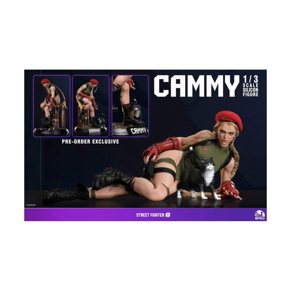 Infinity Studio - Street Fighter 6 - Figura de acción de silicona CAMMY a escala 1/3