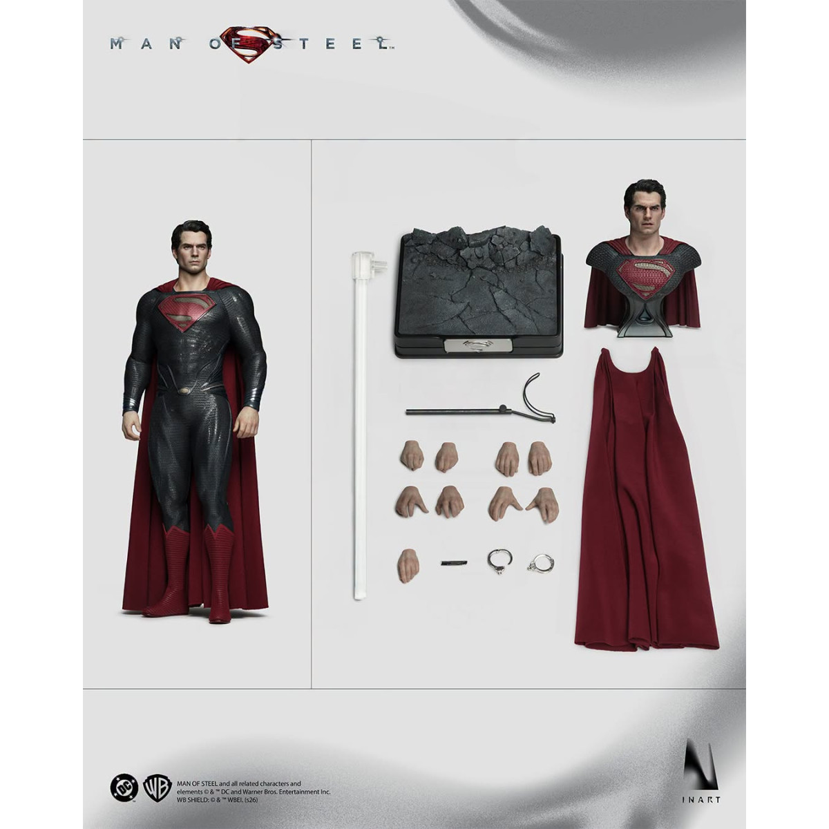 INART -  Figura coleccionable de Superman, a escala 1/6 - Man of Steel (2013)