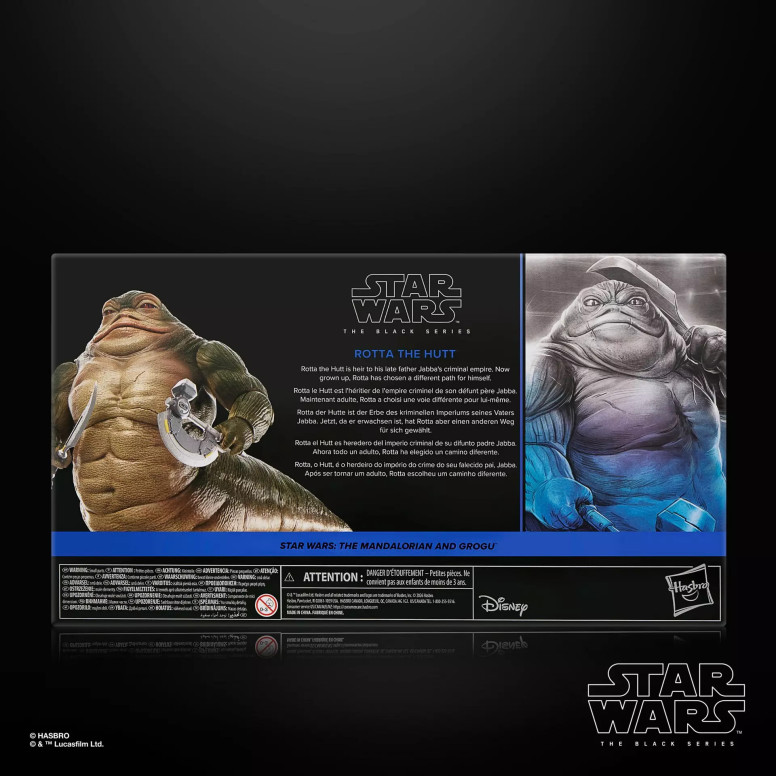 Hasbro Star Wars The Black Series: Rotta el Hutt - The Mandalorian y Grogu