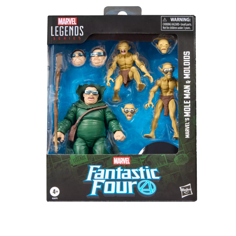 Marvel Legends Serie - Los Cuatro Fantásticos - Mole Man y los Moloides