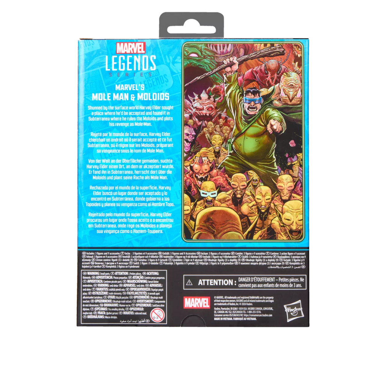 Marvel Legends Serie - Los Cuatro Fantásticos - Mole Man y los Moloides