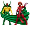 Marvel Legends Serie - Marvel Avengers: The Crossing - Visión y la Bruja Escarlata