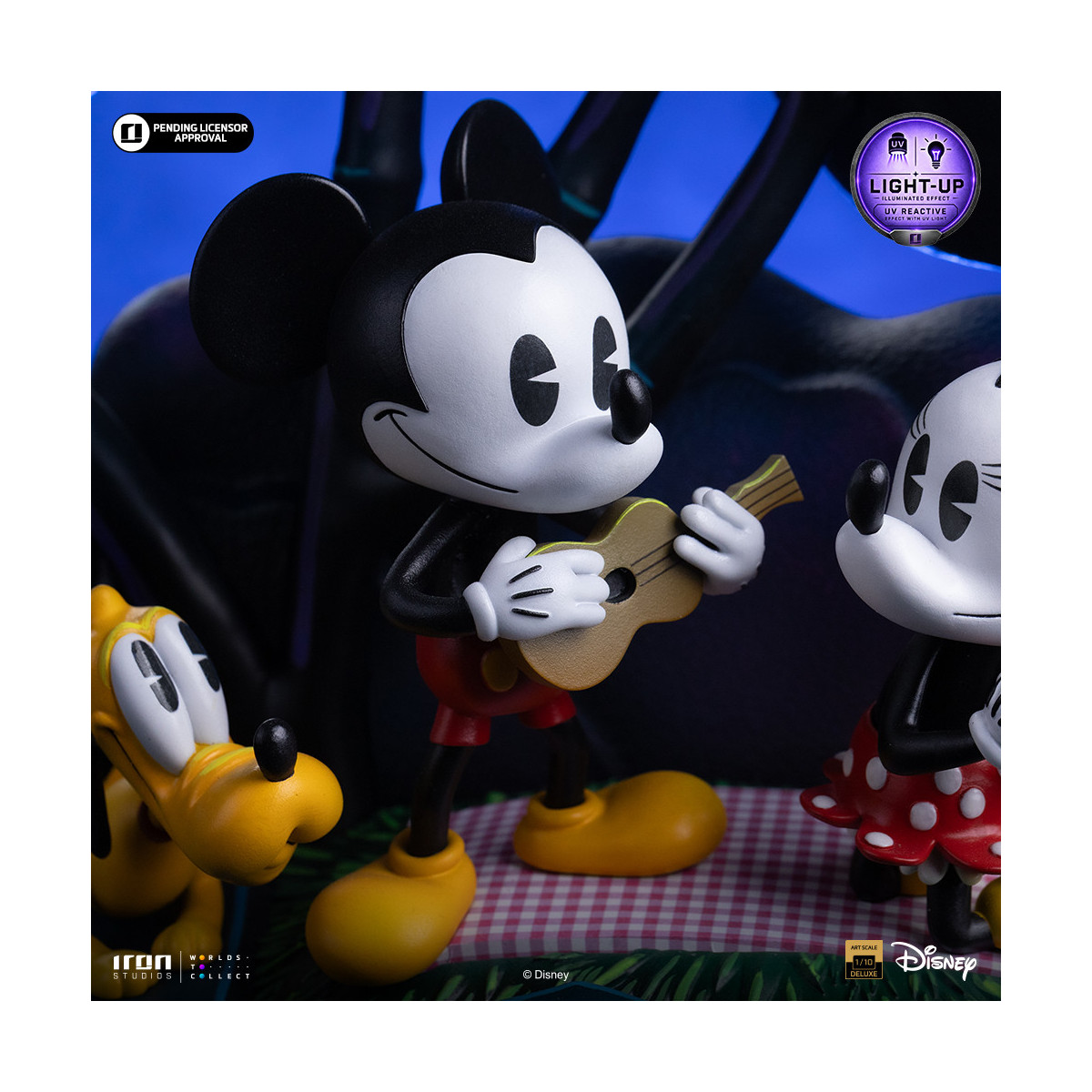 Iron Studios Disney Classics - « Mickey Mouse », «El día de Minnie y Pluto en el parque» DX, escala artística 1/10