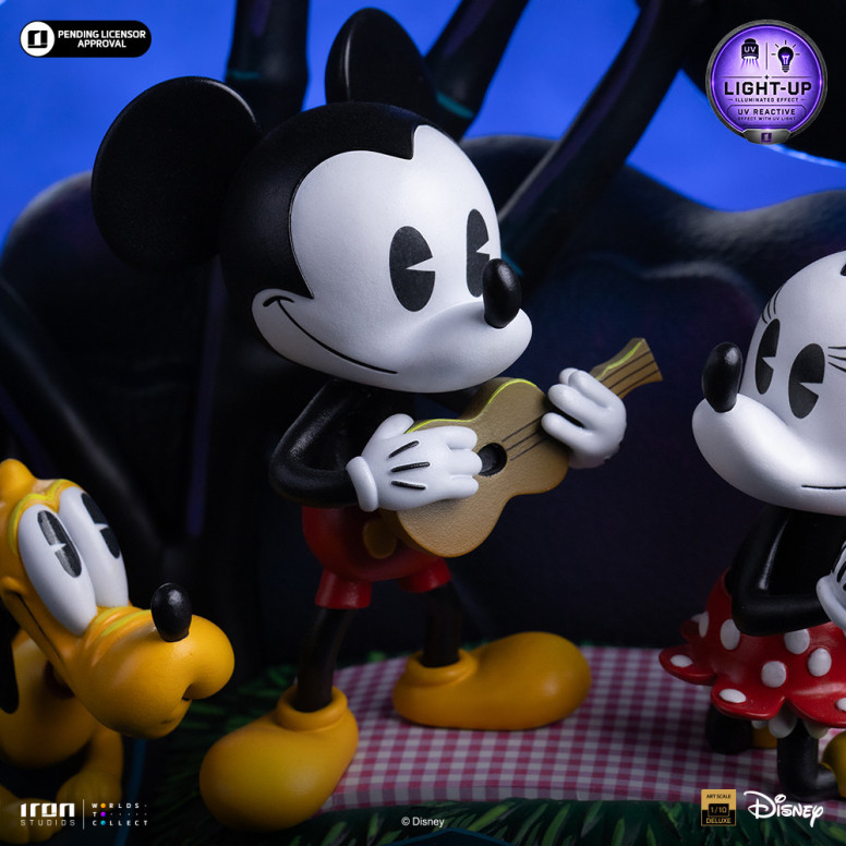 Iron Studios Disney Classics - « Mickey Mouse », «El día de Minnie y Pluto en el parque» DX, escala artística 1/10