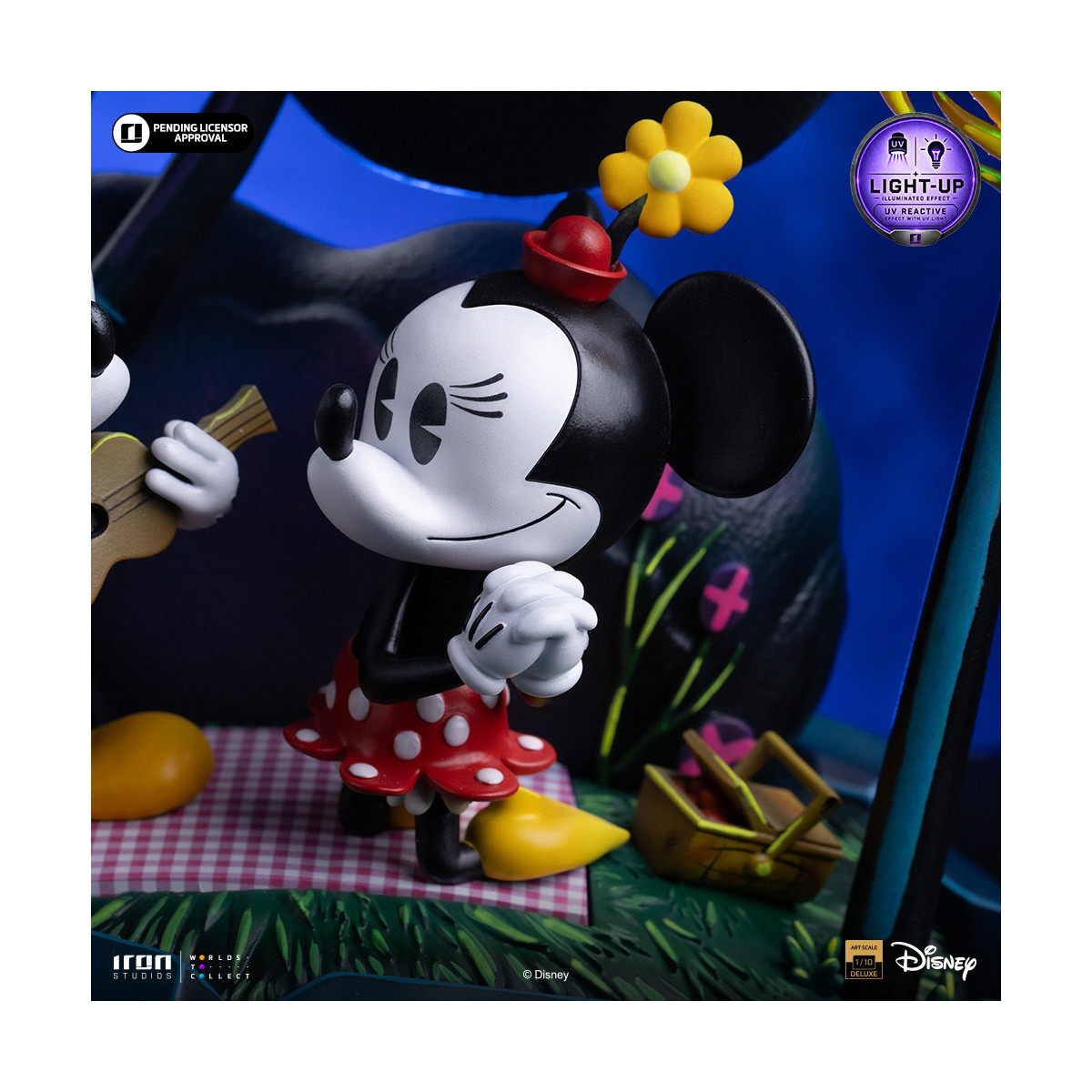 Iron Studios Disney Classics - « Mickey Mouse », «El día de Minnie y Pluto en el parque» DX, escala artística 1/10
