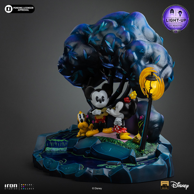 Iron Studios Disney Classics - « Mickey Mouse », «El día de Minnie y Pluto en el parque» DX, escala artística 1/10