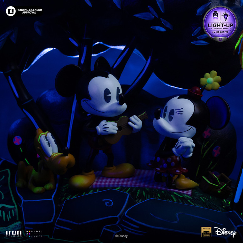 Iron Studios Disney Classics - « Mickey Mouse », «El día de Minnie y Pluto en el parque» DX, escala artística 1/10