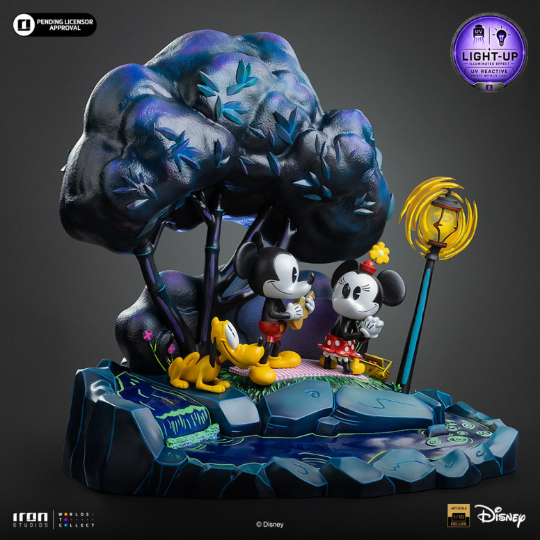 Iron Studios Disney Classics - « Mickey Mouse », «El día de Minnie y Pluto en el parque» DX, escala artística 1/10