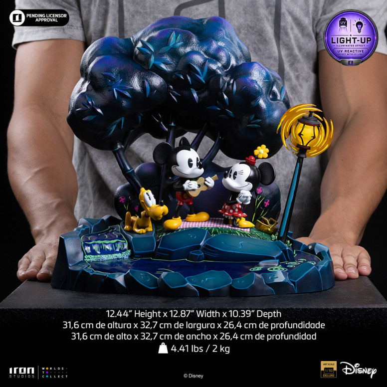 Iron Studios Disney Classics - « Mickey Mouse », «El día de Minnie y Pluto en el parque» DX, escala artística 1/10