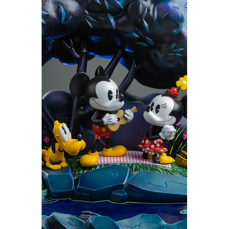 Iron Studios Disney Classics - « Mickey Mouse », «El día de Minnie y Pluto en el parque» DX, escala artística 1/10
