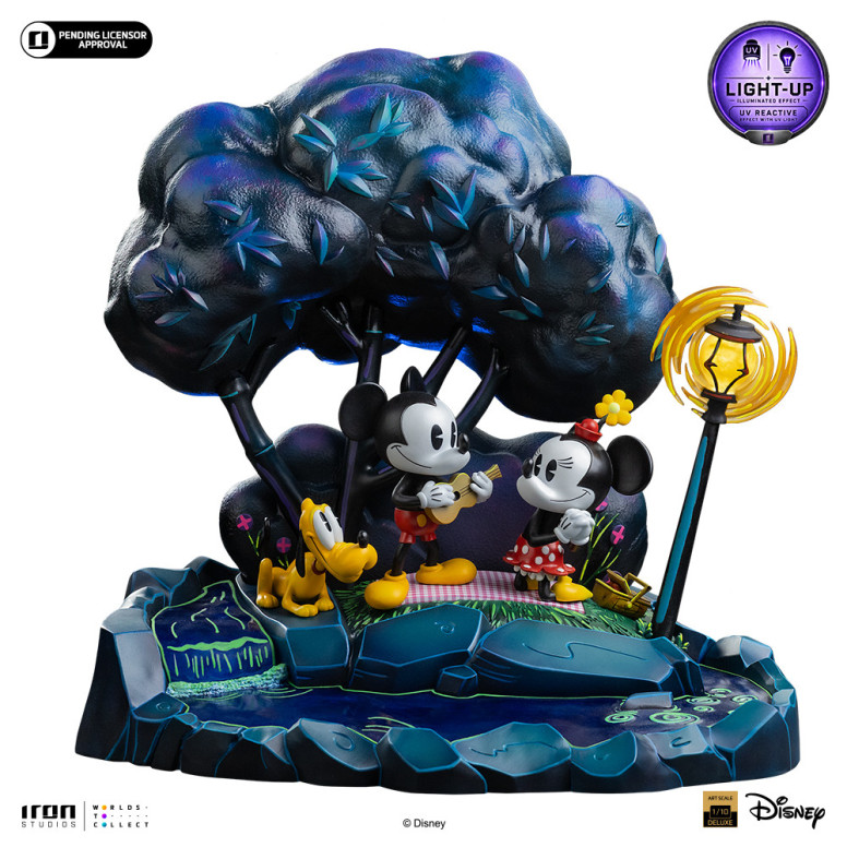 Iron Studios Disney Classics - « Mickey Mouse », «El día de Minnie y Pluto en el parque» DX, escala artística 1/10