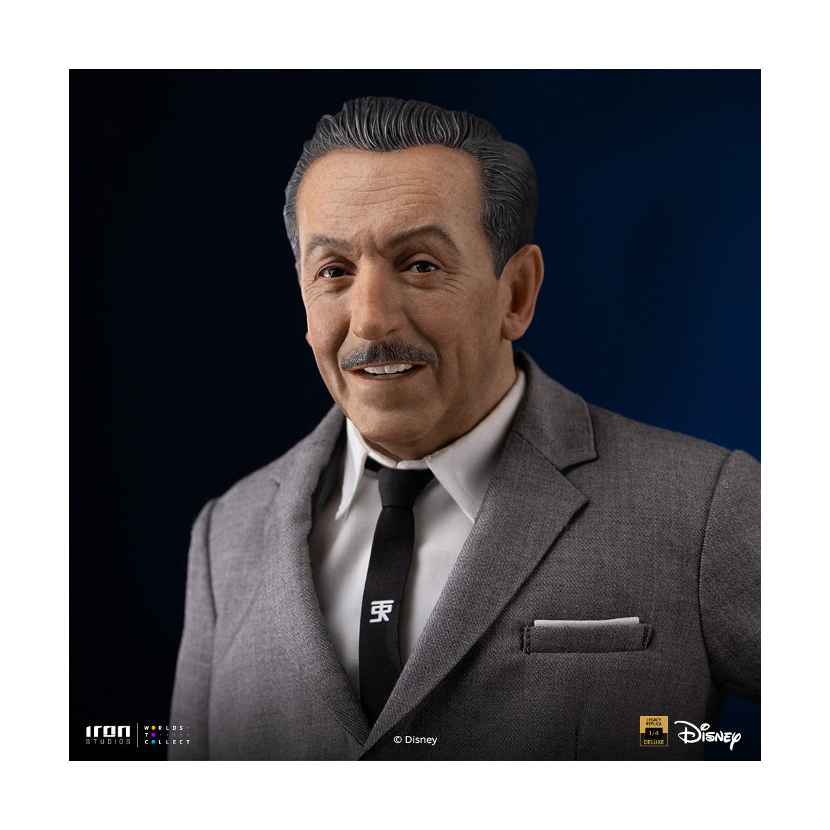 Iron Studios Disney Classics - Walt Disney & Mickey Mouse Réplica del legado de Mickey Mouse a escala 1/4