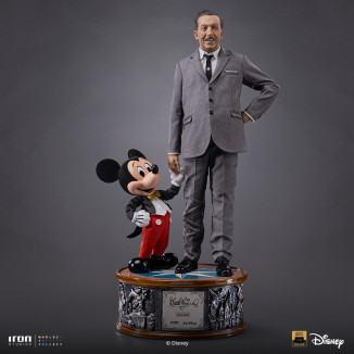 Iron Studios Disney Classics - Walt Disney & Mickey Mouse Réplica del legado de Mickey Mouse a escala 1/4